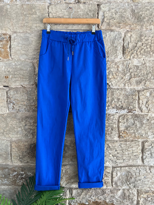 SMOOTH Magic Trousers - WRINKLE FREE - 2 Sizes - Royal Blue