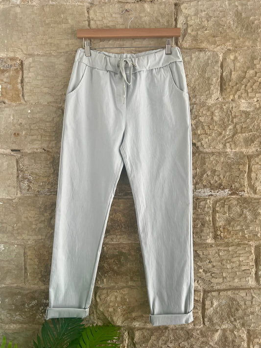 SMOOTH Magic Trousers - WRINKLE FREE - 2 Sizes - Silver Grey