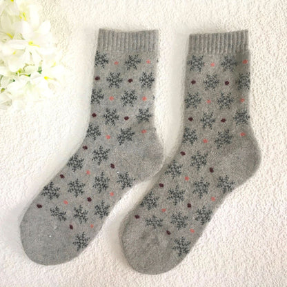 ANKLE SOCKS - Wool Blend - Various Patterns - One Size
