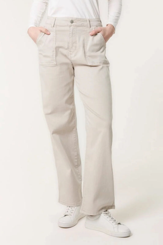 WAVERLEY - Super Stretch Cotton Wide Leg Jeans - 3 Sizes - 3 Colours