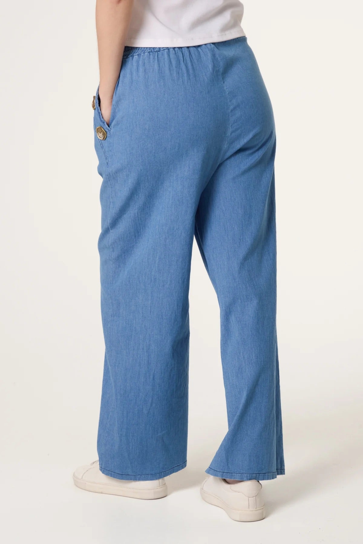 WILDER - Soft 3 Button Chambray Jeans - One Size
